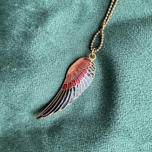 Feather necklace 16”-18”